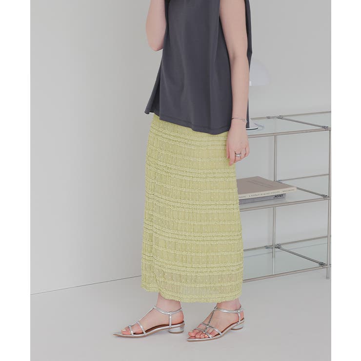 シャーリングレースタイトスカート | titivate | 詳細画像16 