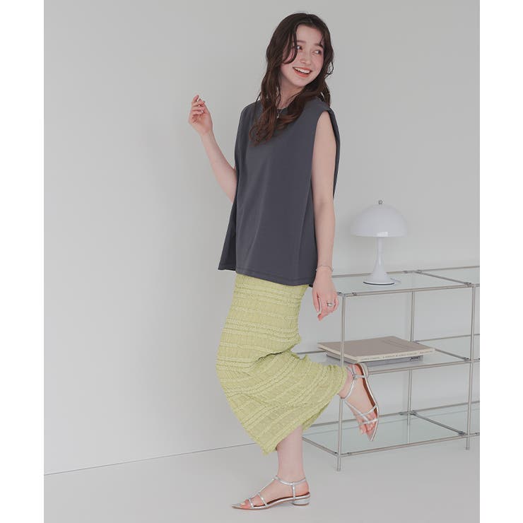 シャーリングレースタイトスカート | titivate | 詳細画像2 