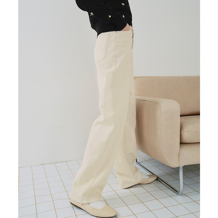 ドット/カラーストレートデニムパンツ | titivate | 詳細画像30 