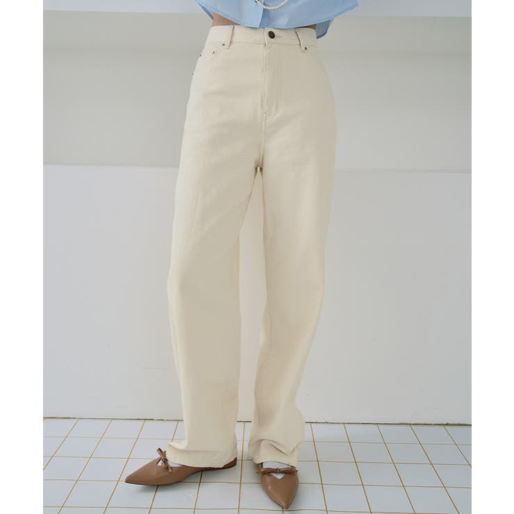 ドット/カラーストレートデニムパンツ | titivate | 詳細画像32 