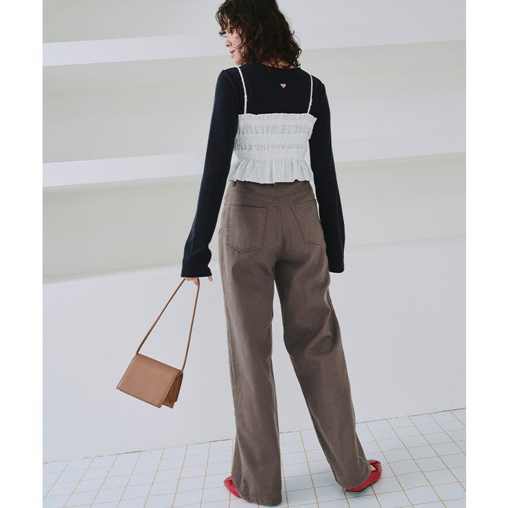 ドット/カラーストレートデニムパンツ | titivate | 詳細画像11 