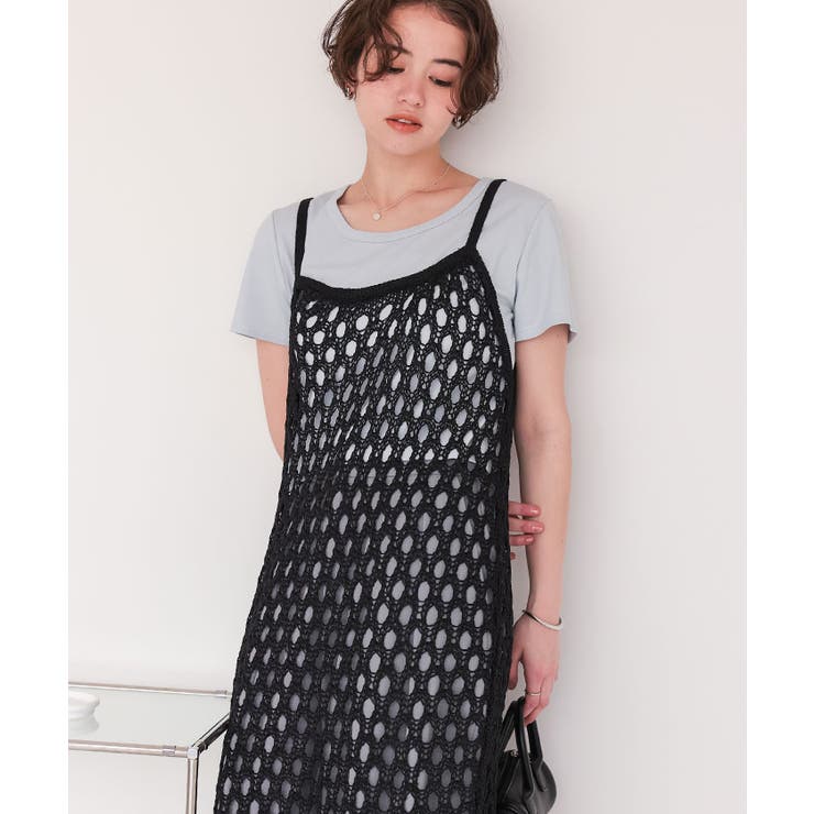 マクラメ編みフリンジワンピース | titivate | 詳細画像10 