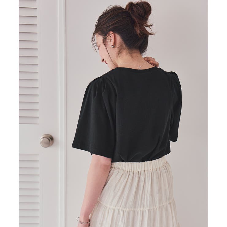 クルーネックタックスリーブトップス | titivate | 詳細画像35 