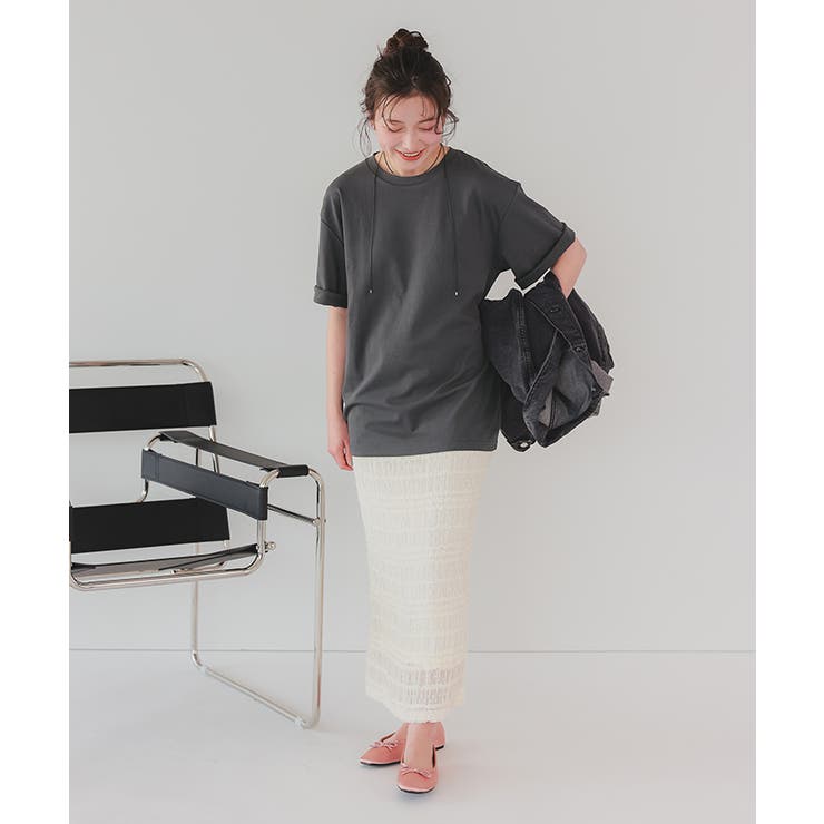 汗染み防止ルーズシルエットTシャツ | titivate | 詳細画像28 