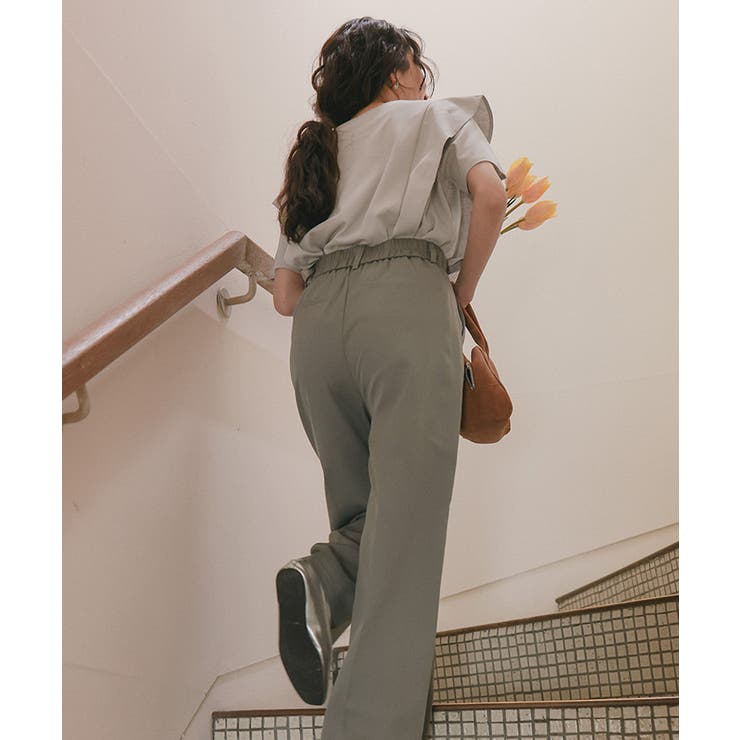 汗染み防止ラッフルスリーブTシャツ | titivate | 詳細画像12 