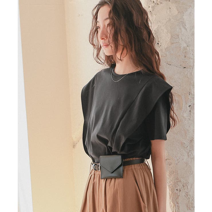 汗染み防止ラッフルスリーブTシャツ | titivate | 詳細画像20 