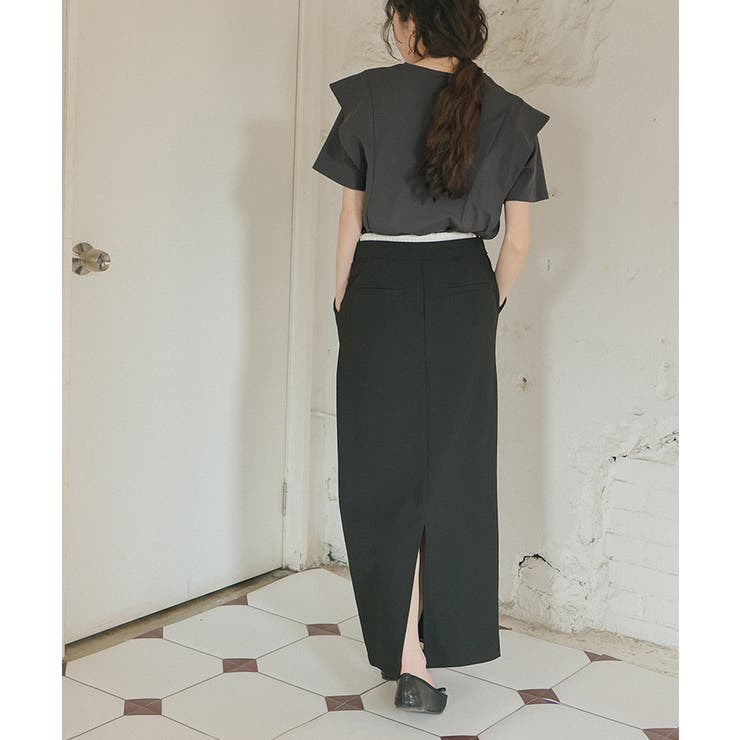 汗染み防止ラッフルスリーブTシャツ | titivate | 詳細画像5 