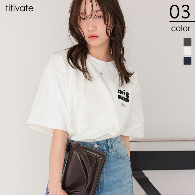 サガラ刺繍Tシャツ | titivate | 詳細画像1 