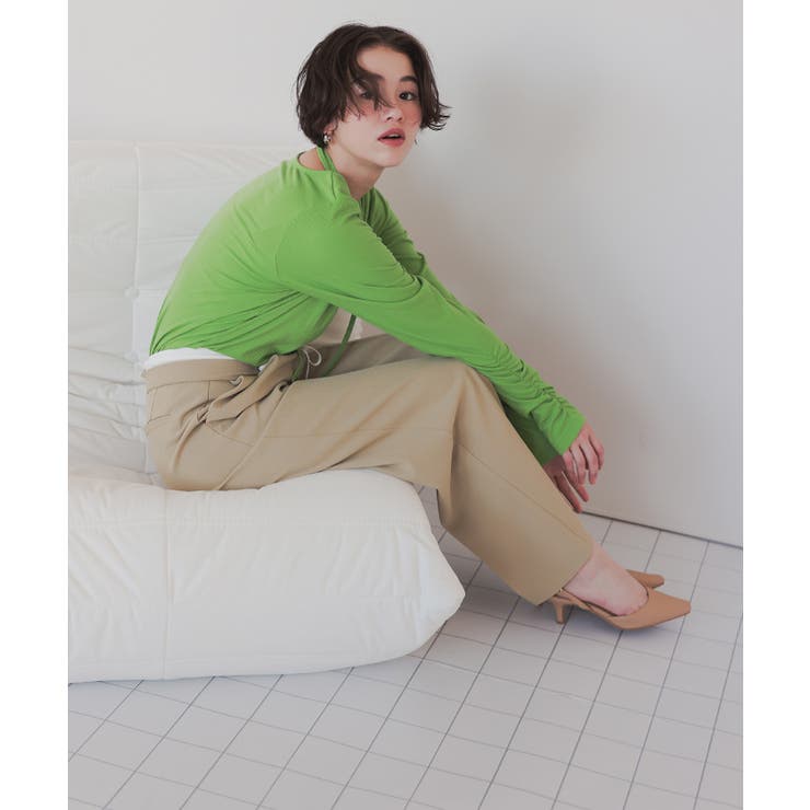 チョーカーデザインリブトップス | titivate | 詳細画像3 