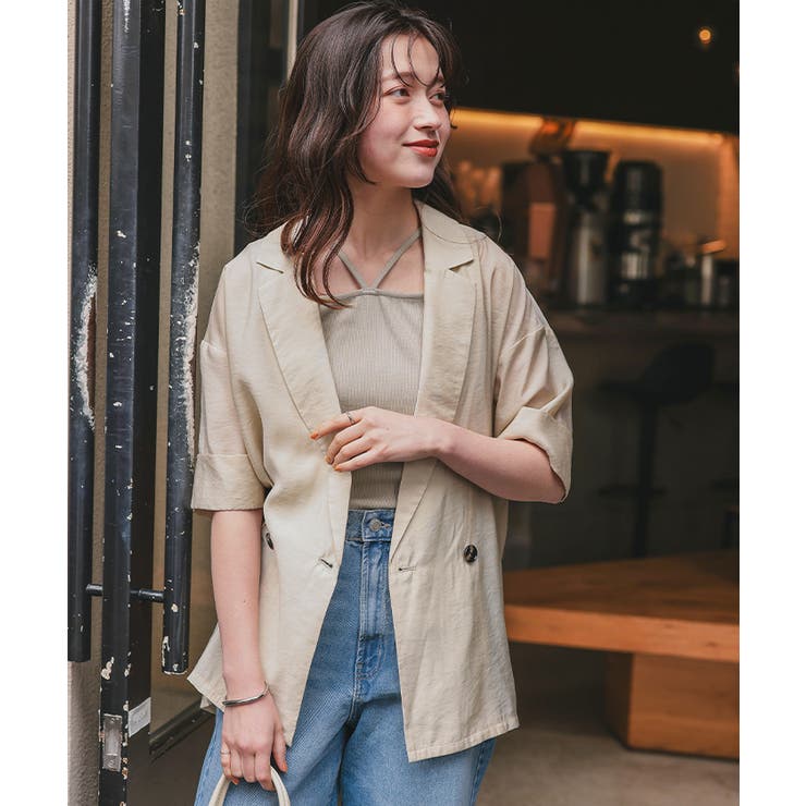 前後2wayデザインリブタンクトップ | titivate | 詳細画像23 