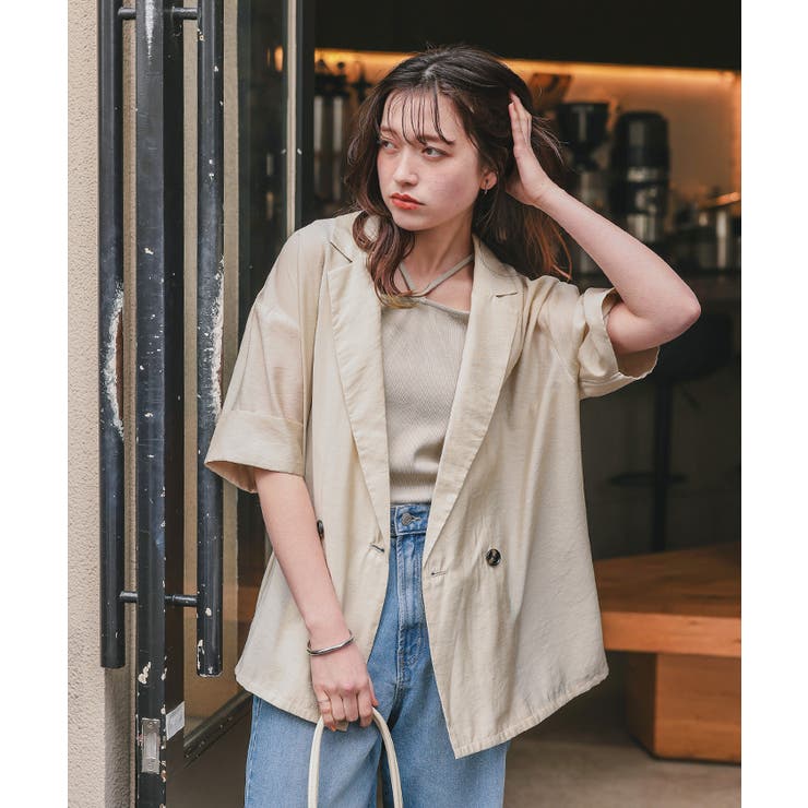 前後2wayデザインリブタンクトップ | titivate | 詳細画像8 