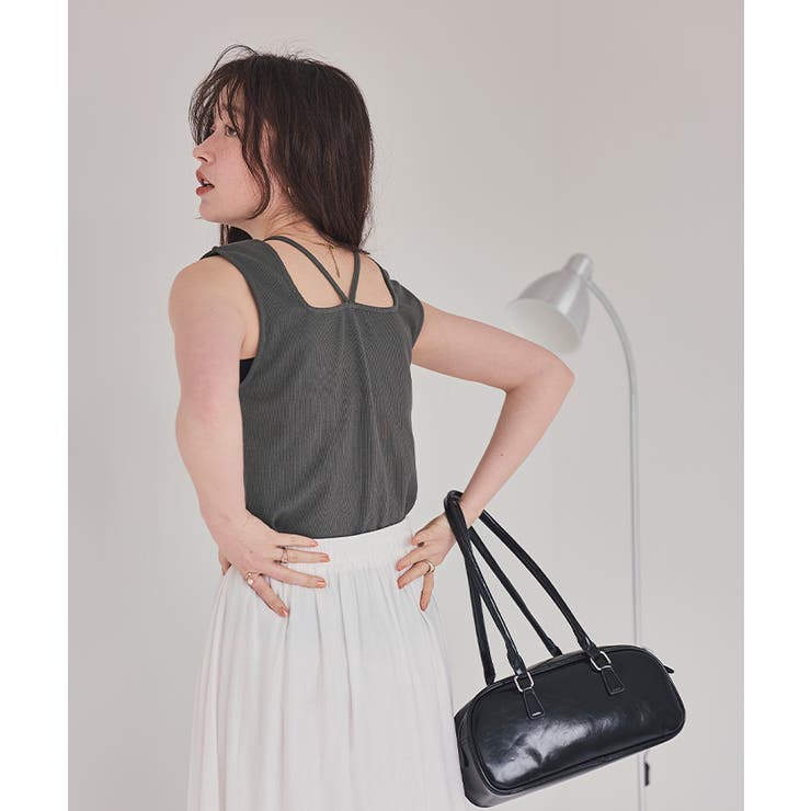 前後2wayデザインリブタンクトップ | titivate | 詳細画像11 