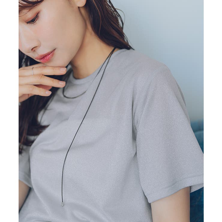 ハーフスリーブシアーカットソートップス | titivate | 詳細画像19 