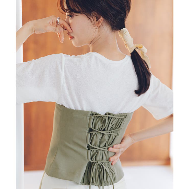 ハーフスリーブシアーカットソートップス | titivate | 詳細画像22 