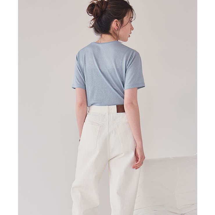 ハーフスリーブシアーカットソートップス | titivate | 詳細画像12 