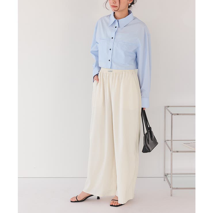 タグ付きリラックスイージーパンツ | titivate | 詳細画像5 