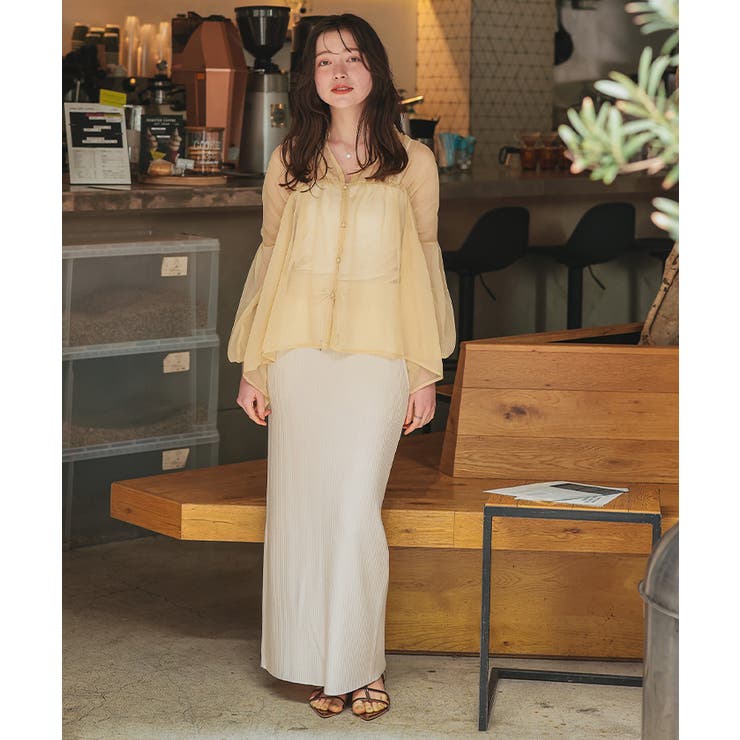 セルフカットリブカットソーIラインスカート | titivate | 詳細画像22 