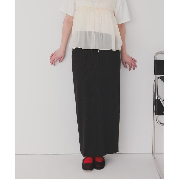 セルフカットリブカットソーIラインスカート | titivate | 詳細画像30 