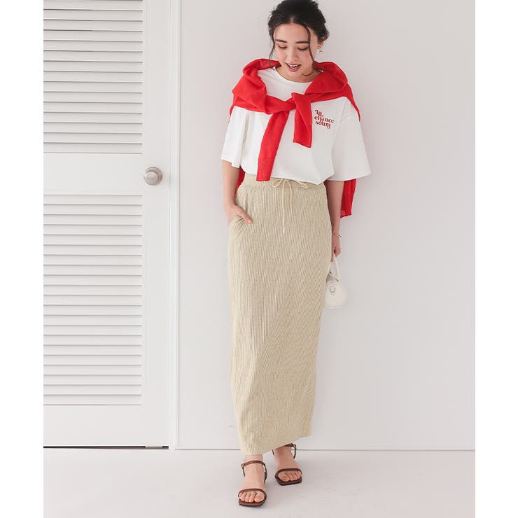 セルフカットリブカットソーIラインスカート | titivate | 詳細画像6 