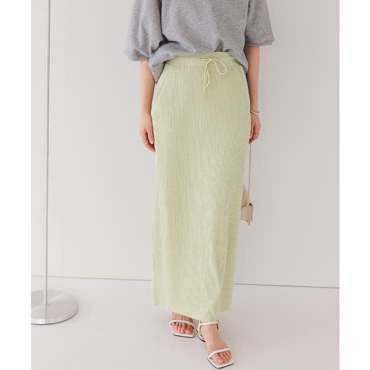 セルフカットリブカットソーIラインスカート | titivate | 詳細画像12 