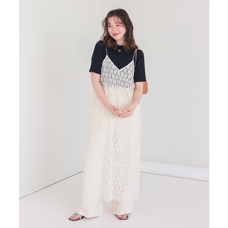 ハートカット刺繍前後2wayハーフスリーブTシャツ | titivate | 詳細画像12 