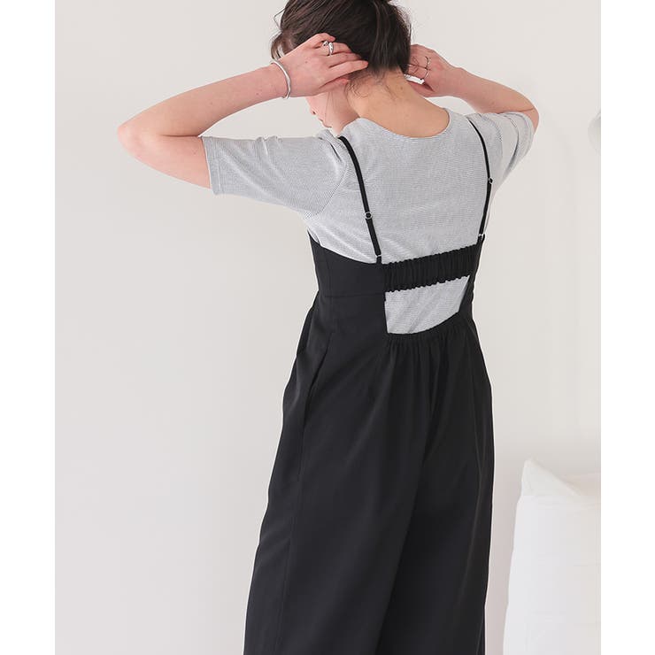 ハートカット刺繍前後2wayハーフスリーブTシャツ | titivate | 詳細画像2 