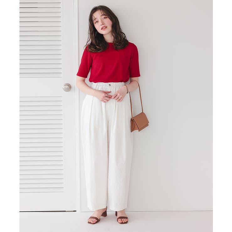 ハートカット刺繍前後2wayハーフスリーブTシャツ | titivate | 詳細画像10 