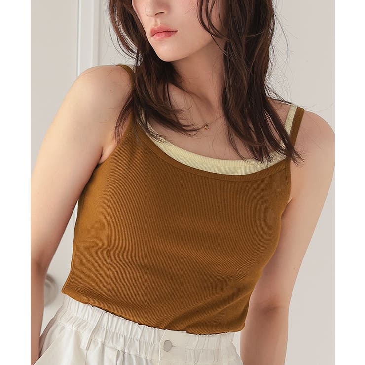 カップ付きレイヤード風キャミソール | titivate | 詳細画像11 