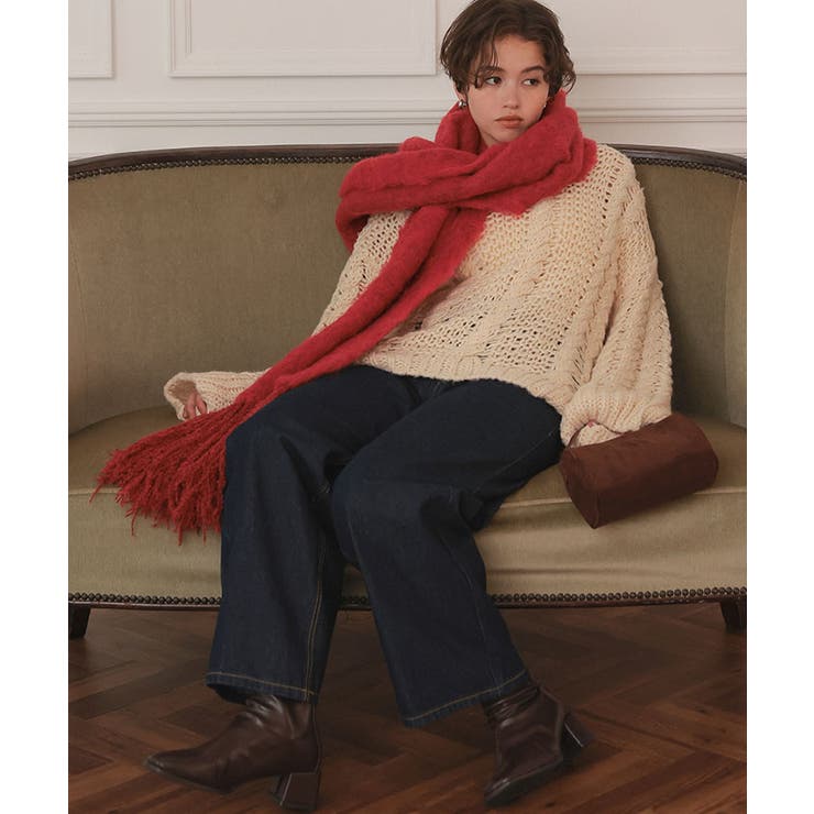 モヘアタッチボリュームマフラー | titivate | 詳細画像24 