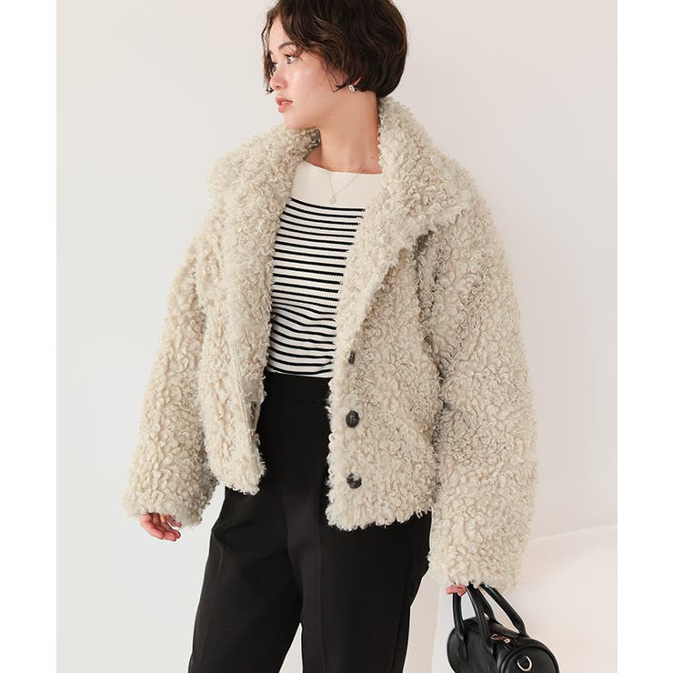 プードルフェイクファージャケット[品番：TV000018298]｜titivate