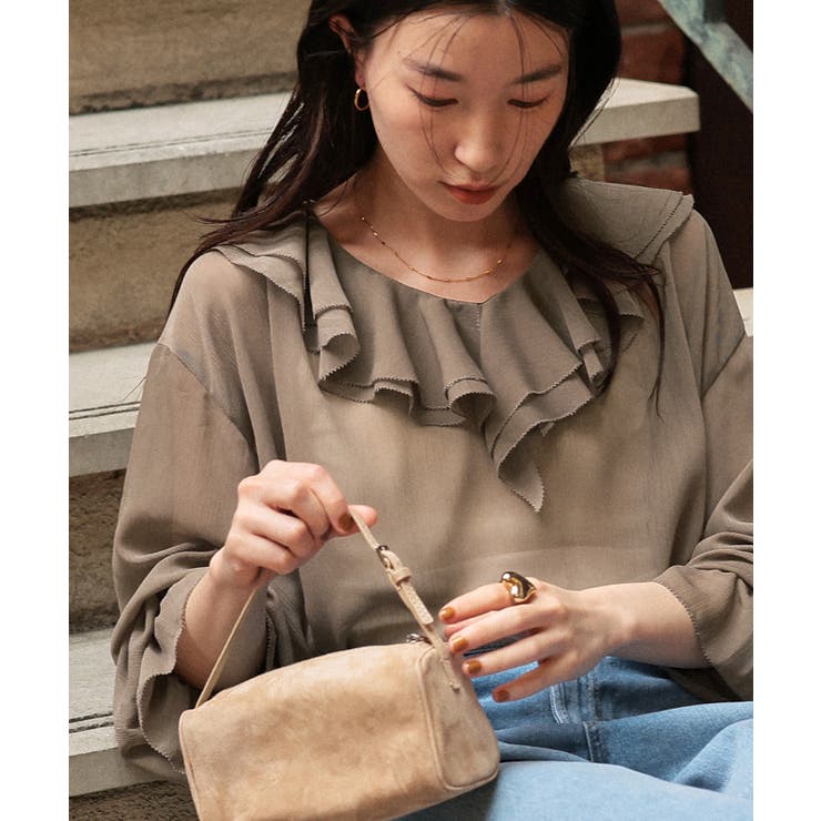 ラッフルフリルシアーブラウス | titivate | 詳細画像20 