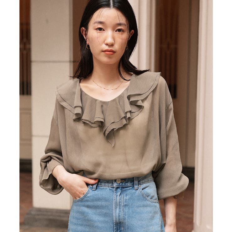 ラッフルフリルシアーブラウス | titivate | 詳細画像23 