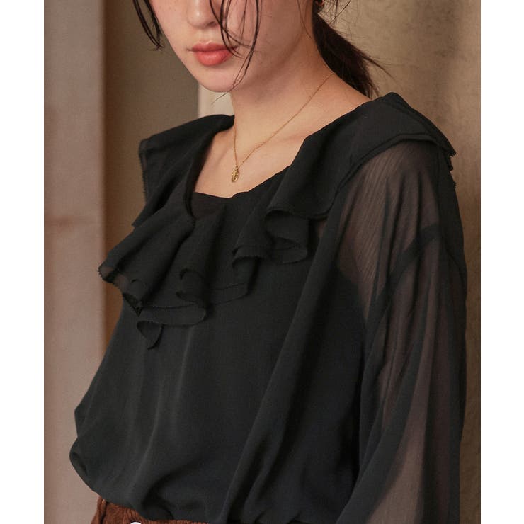 ラッフルフリルシアーブラウス | titivate | 詳細画像25 