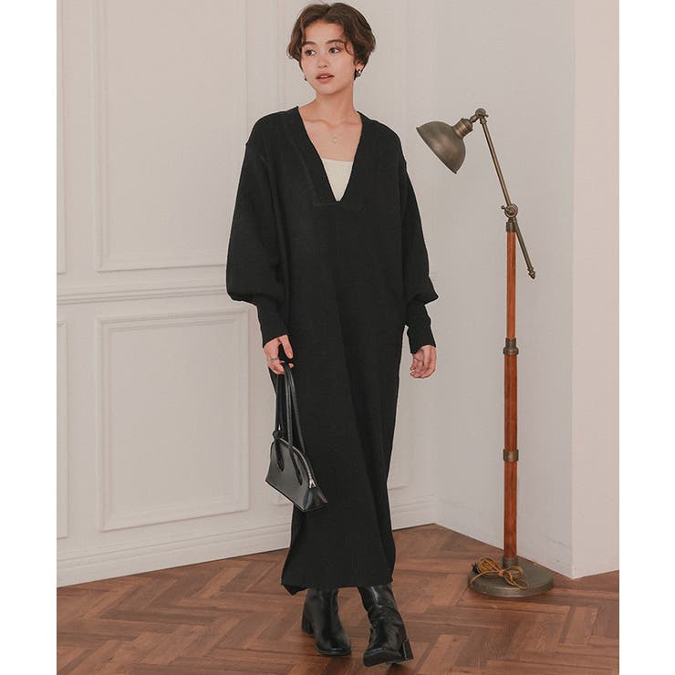 ウェーブネックニットワンピース | titivate | 詳細画像27 