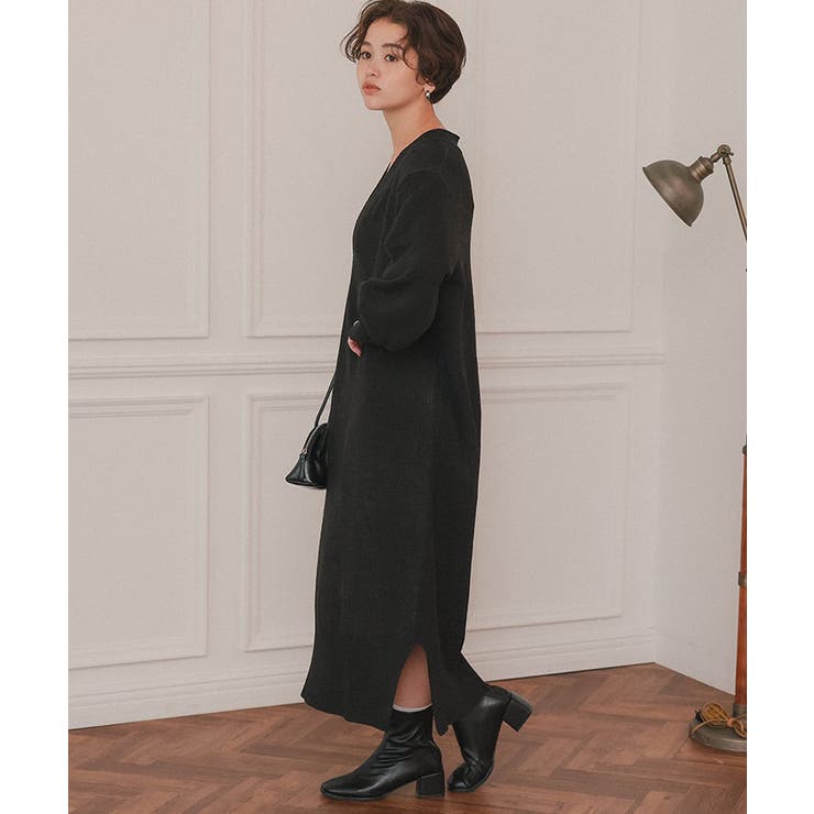 ウェーブネックニットワンピース | titivate | 詳細画像12 