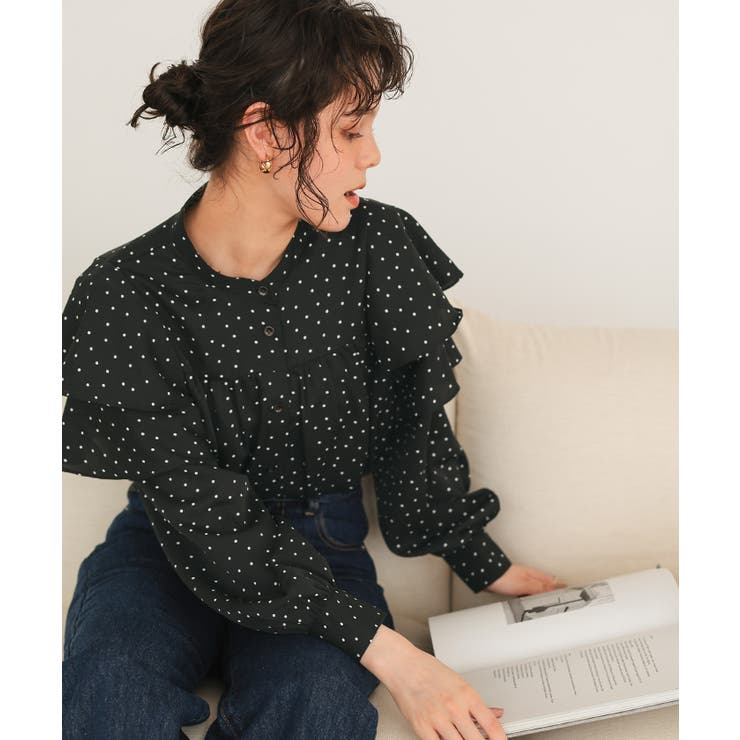 スリーブフレアデザインギャザーブラウス | titivate | 詳細画像27 