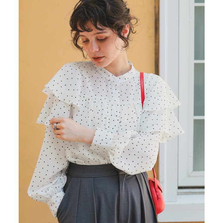 スリーブフレアデザインギャザーブラウス | titivate | 詳細画像2 