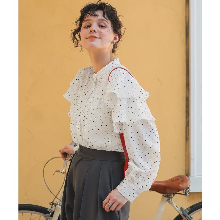 スリーブフレアデザインギャザーブラウス | titivate | 詳細画像4 