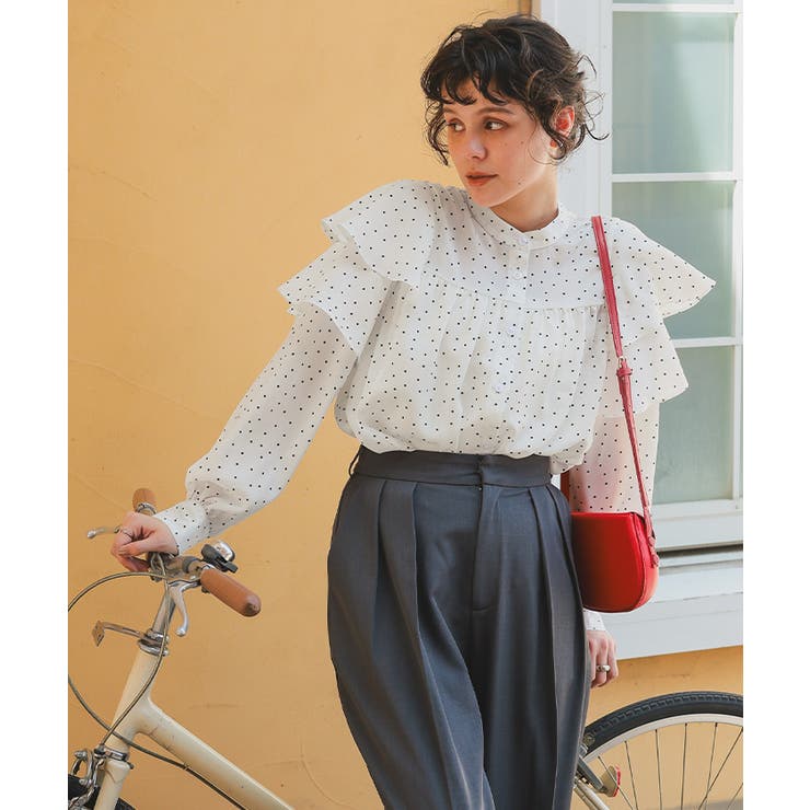 スリーブフレアデザインギャザーブラウス | titivate | 詳細画像5 