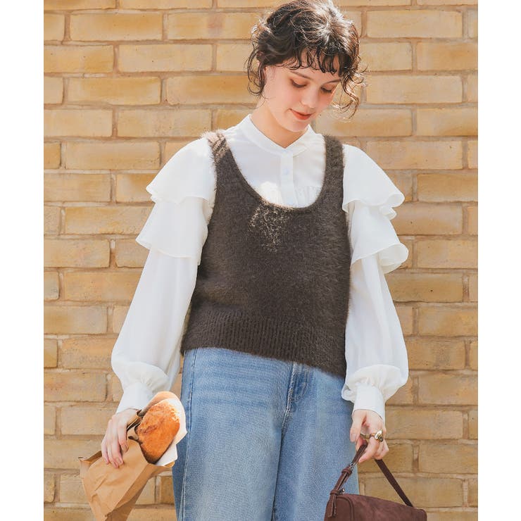 スリーブフレアデザインギャザーブラウス | titivate | 詳細画像8 