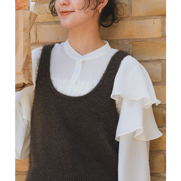 スリーブフレアデザインギャザーブラウス | titivate | 詳細画像10 