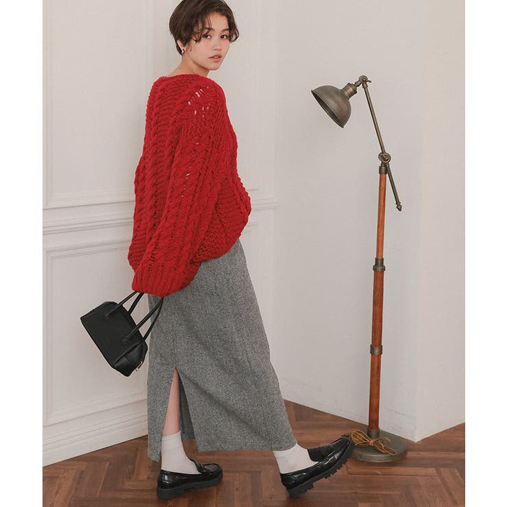 ツイードIラインスカート | titivate | 詳細画像8 