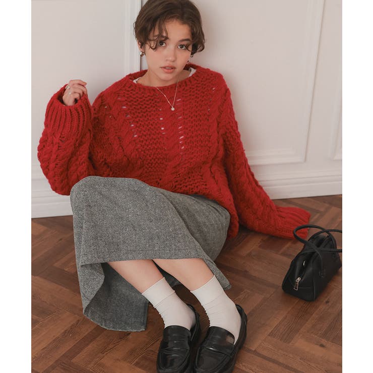 ツイードIラインスカート | titivate | 詳細画像10 