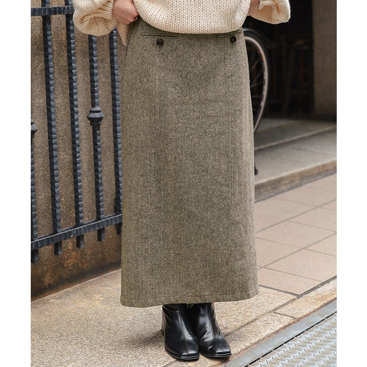 ツイードIラインスカート | titivate | 詳細画像3 