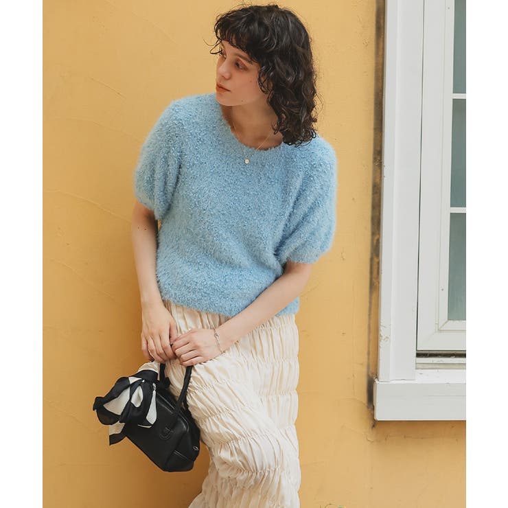 ポコポコシャギー半袖ニット | titivate | 詳細画像20 