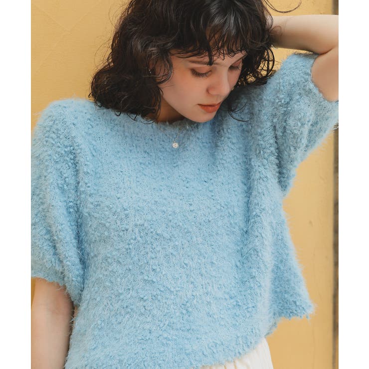 ポコポコシャギー半袖ニット | titivate | 詳細画像22 