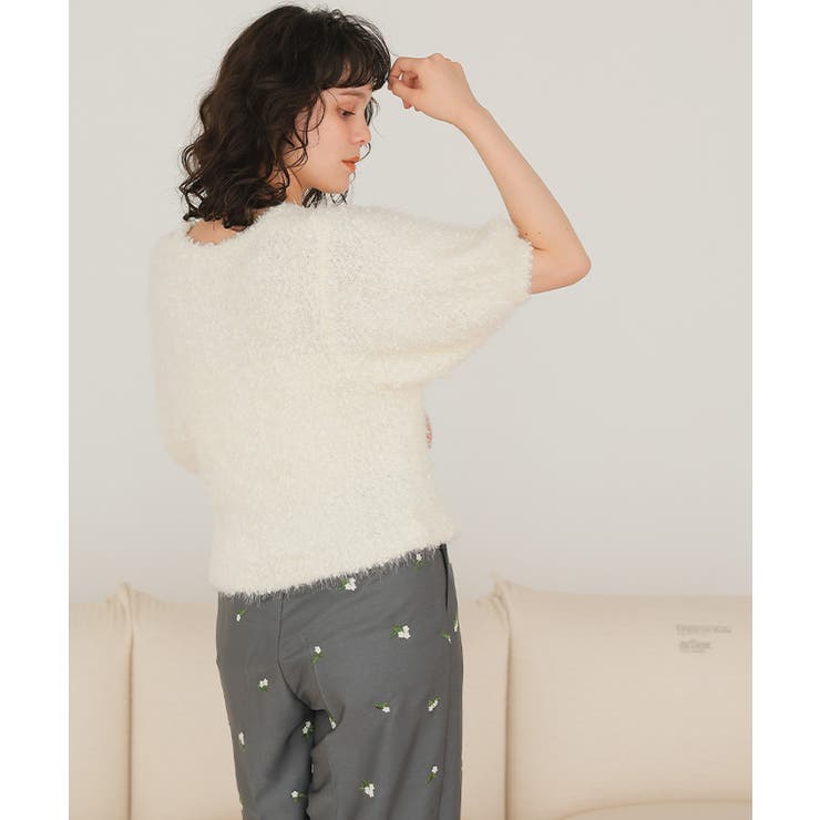 ポコポコシャギー半袖ニット | titivate | 詳細画像26 