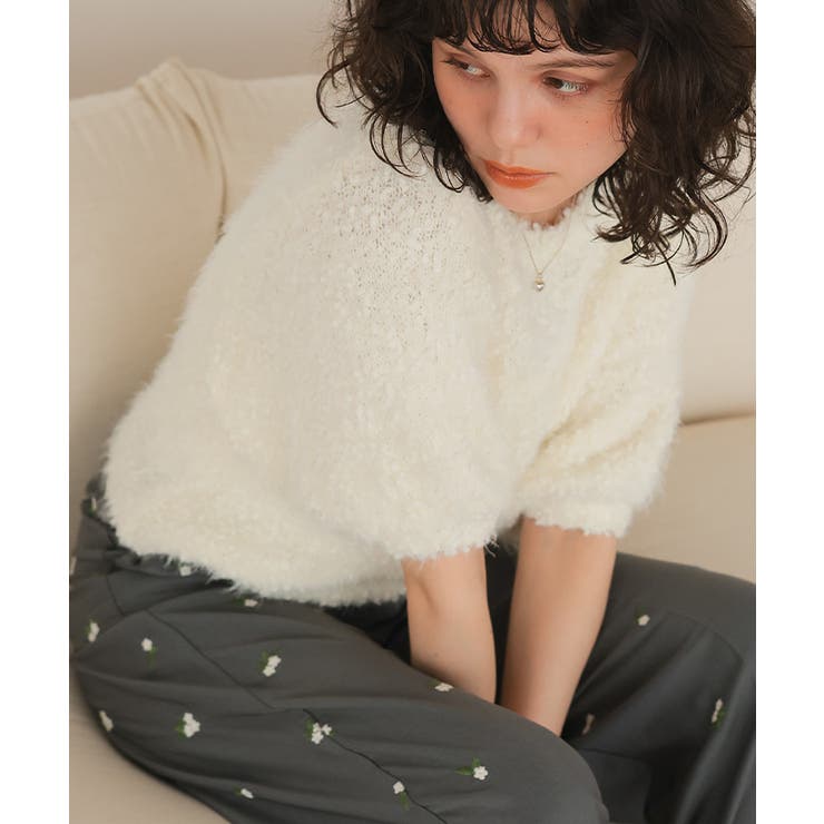 ポコポコシャギー半袖ニット | titivate | 詳細画像27 