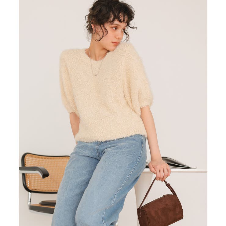 ポコポコシャギー半袖ニット | titivate | 詳細画像28 