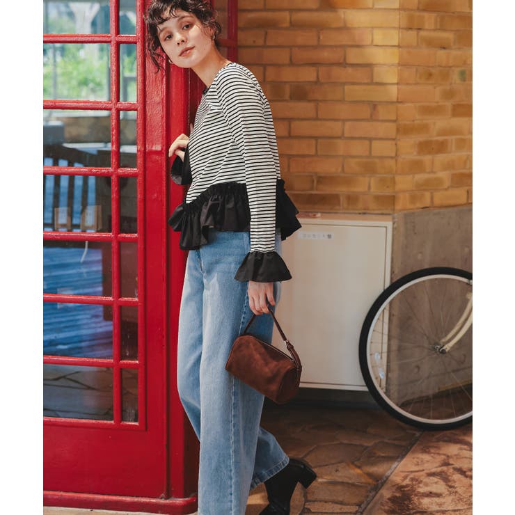 裾フリルデザインロングスリーブTシャツ | titivate | 詳細画像22 